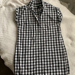 J. Crew black & white gingham dress